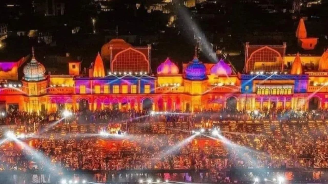 AsianetNewsEN's tweet card. Ayodhya is set to dazzle during the ninth Deepotsav as CM Yogi Adityanath’s development initiatives enhance the city’s heritage and tourism appeal. Upgrades include a new spectator gallery at Ram Ki...