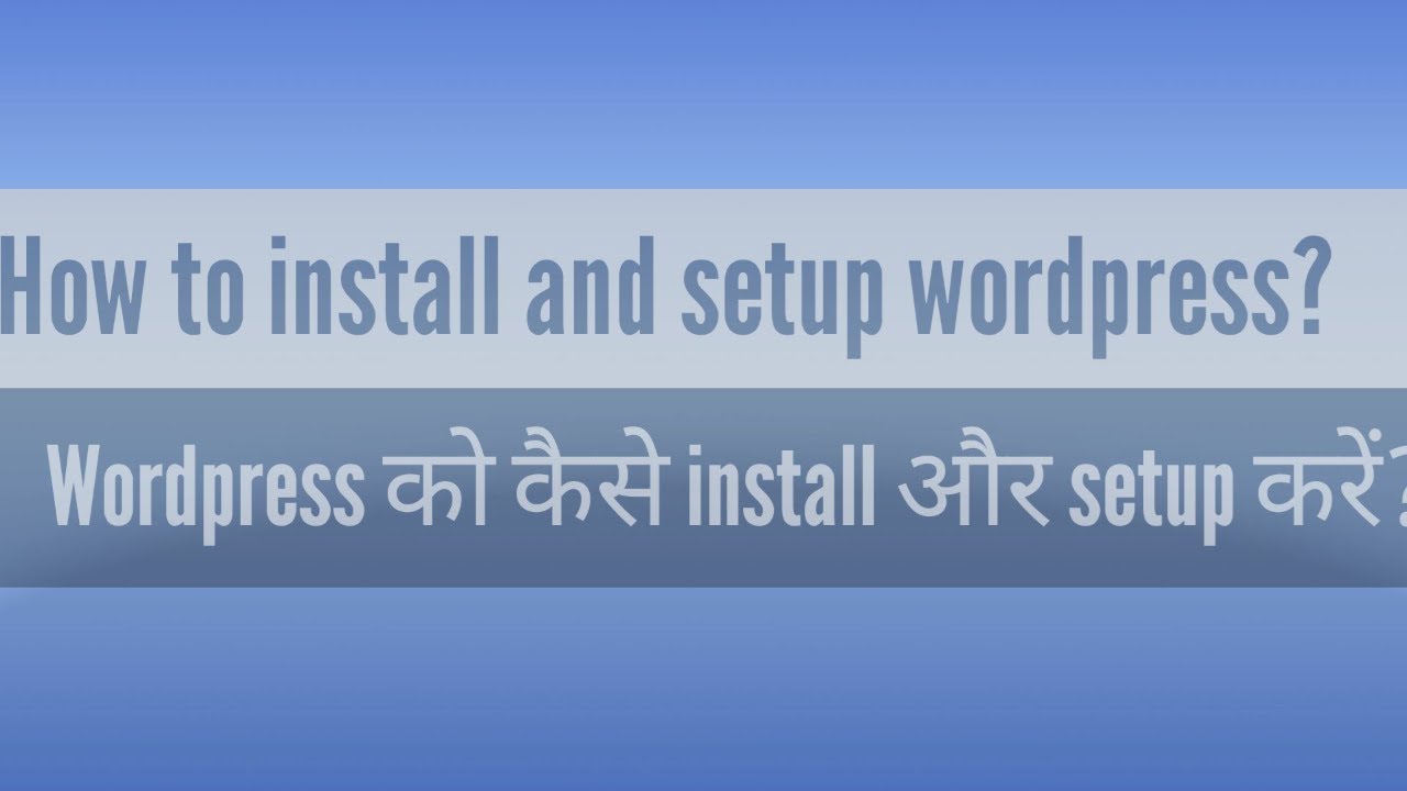 SmartLearnTech's tweet card. How to install and setup WordPress in Hindi?