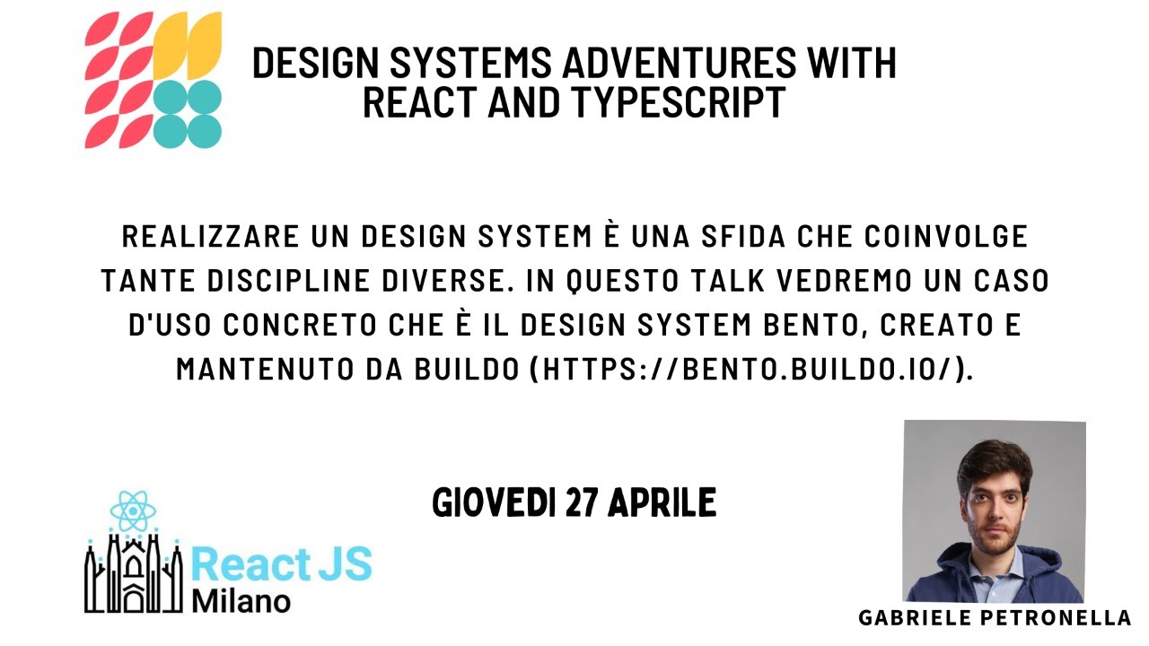 gabro27's tweet card. Design systems adventures with React and TypeScript