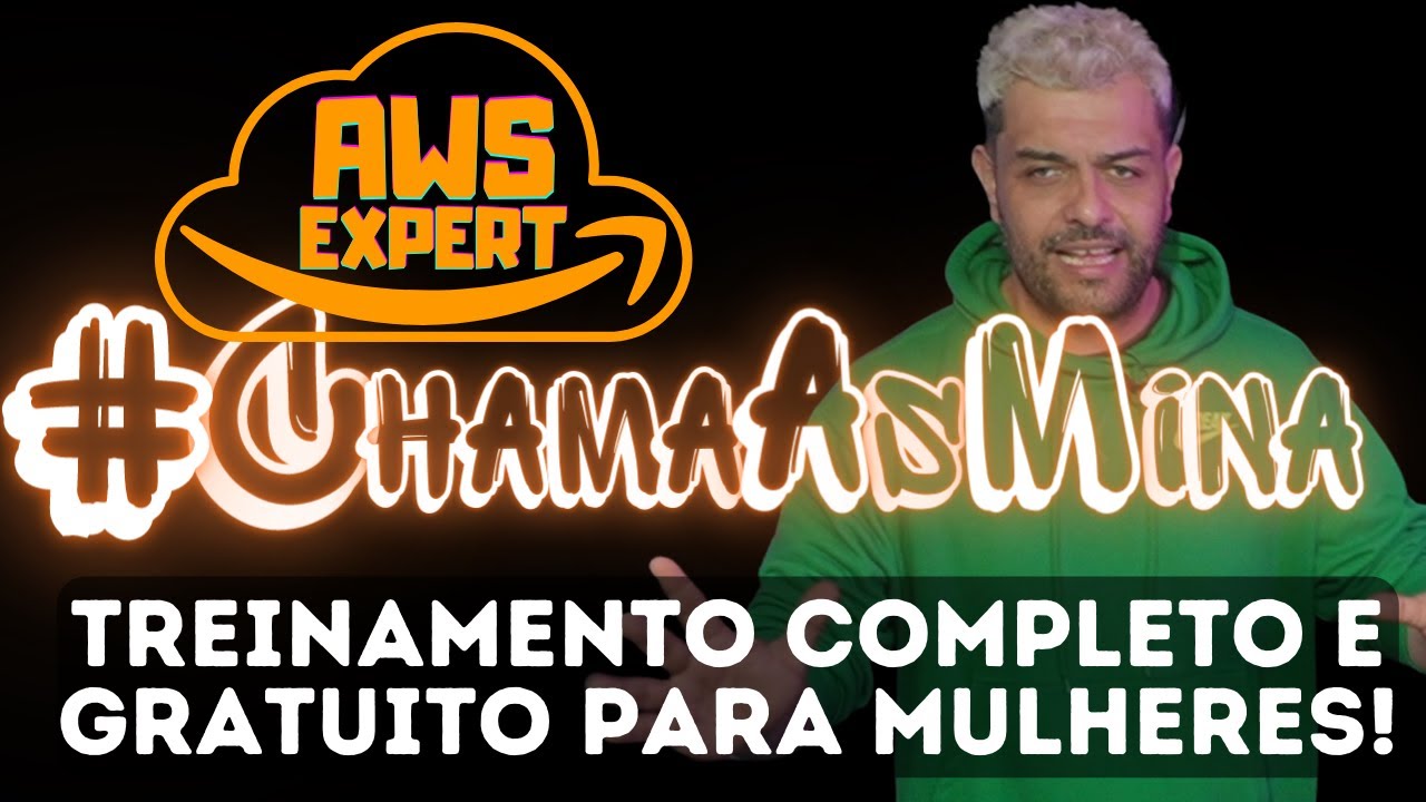 LINUXtipsBR's tweet card. ESTÁ CHEGANDO O #ChamaAsMina! TREINAMENTO AWS GRATUITO PARA MULHERES!