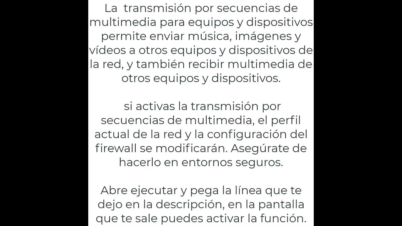 tutorial_mix_'s tweet card. Cómo Activar la Transmisión de Multimedia en Windows 💿