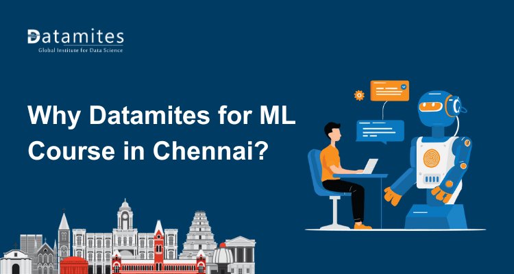 DataMites's tweet card. Discover why DataMites is the top choice for a Machine Learning course in Chennai. Learn about its industry-aligned curriculum, expert trainers, hands-on projects, affordable fees, and strong...