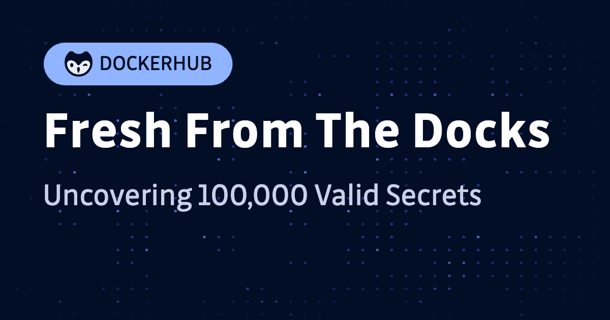 GitGuardian's tweet card. This post details the methodology used to scan 15 million Docker images, uncovering a staggering 100,000 valid secrets, including AWS, GCP, and GitHub tokens belonging to Fortune 500 companies. This...
