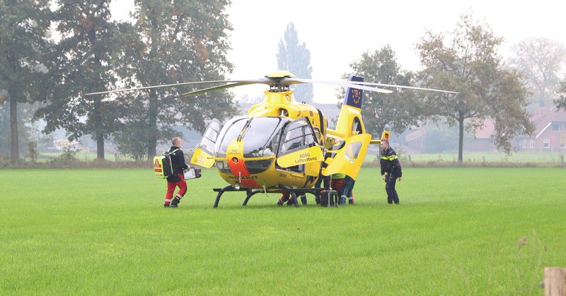 Traumahelikopter opgeroepen voor ongeval in Hertme