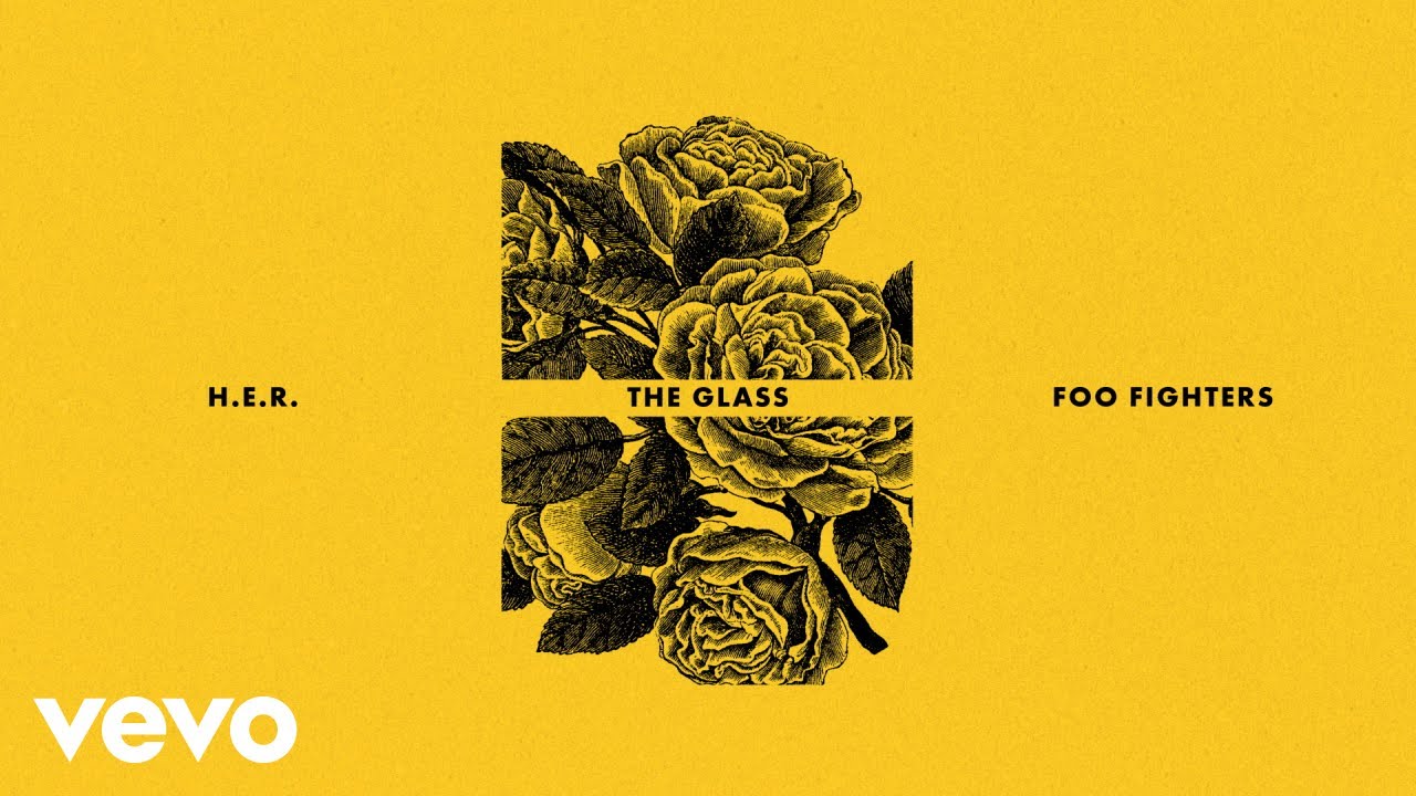 Vevo's tweet card. H.E.R. - The Glass (Audio) ft. Foo Fighters