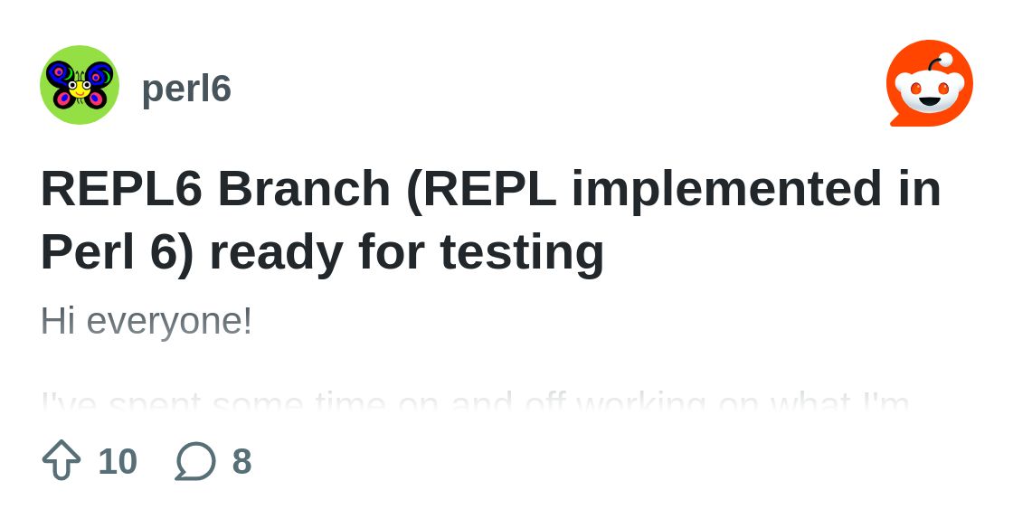 PerlDaily's tweet card. Explore this post and more from the perl6 community