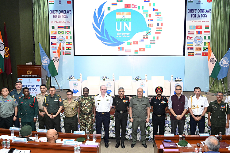 SPsLandForces's tweet card. The Indian Army will host the United Nations Troop Contributing Countries' (UNTCC) Chiefs Conclave in New Delhi from October 14 to 16, 2025, bringing together senior military leadership of over 30...