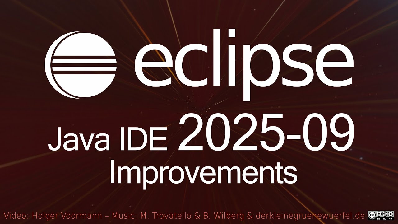 EclipseJavaIDE's tweet card. Eclipse 2025-09 Java IDE Improvements