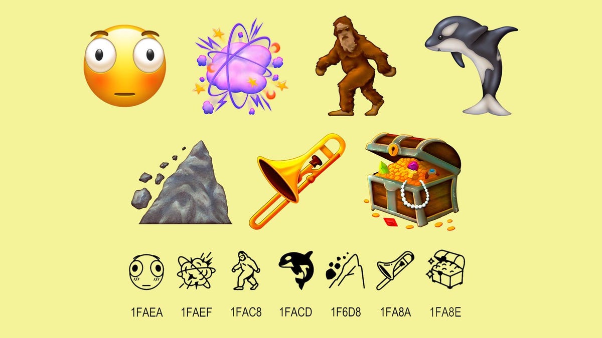 CNET's tweet card. You should expect these emoji to land on your device in the spring.