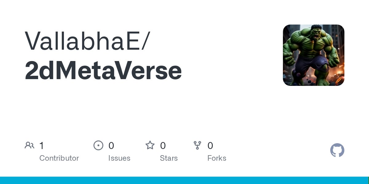 VallabhaRE's tweet card. Contribute to VallabhaE/2dMetaVerse development by creating an account on GitHub.