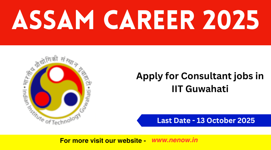 NENowNews's tweet card. Applications are invited for recruitment of various technical positions or career in IIT Guwahati Assam in 2025. Indian Institute of Technolo
