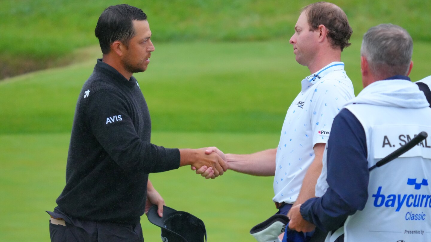 RealPhatsBlog's tweet card. Max Greyserman and Xander Schauffele shared the top of the leaderboard after Saturday’s third round of the Baycurrent Classic in Japan.