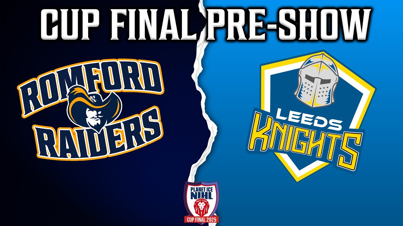 RaidersCommsBox's tweet card. ROMFORD RAIDERS vs LEEDS KNIGHTS - NIHL CUP FINAL 2025 **PRE SHOW**