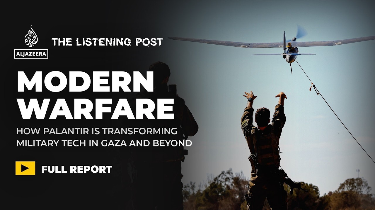 BanKillerRobots's tweet card. How Palantir is transforming modern warfare | The Listening Post