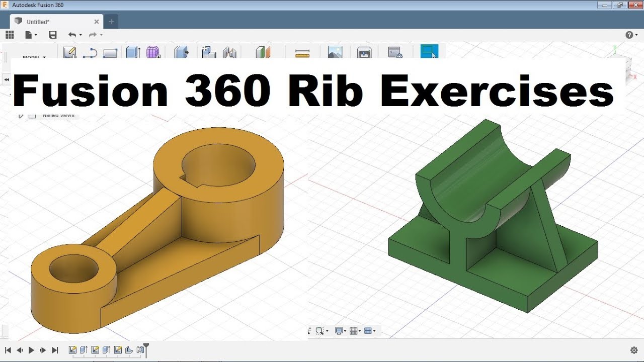 CADCAMTutorials's tweet card. Fusion 360 Modeling Tutorial | Fusion 360 Practice Exercises for...