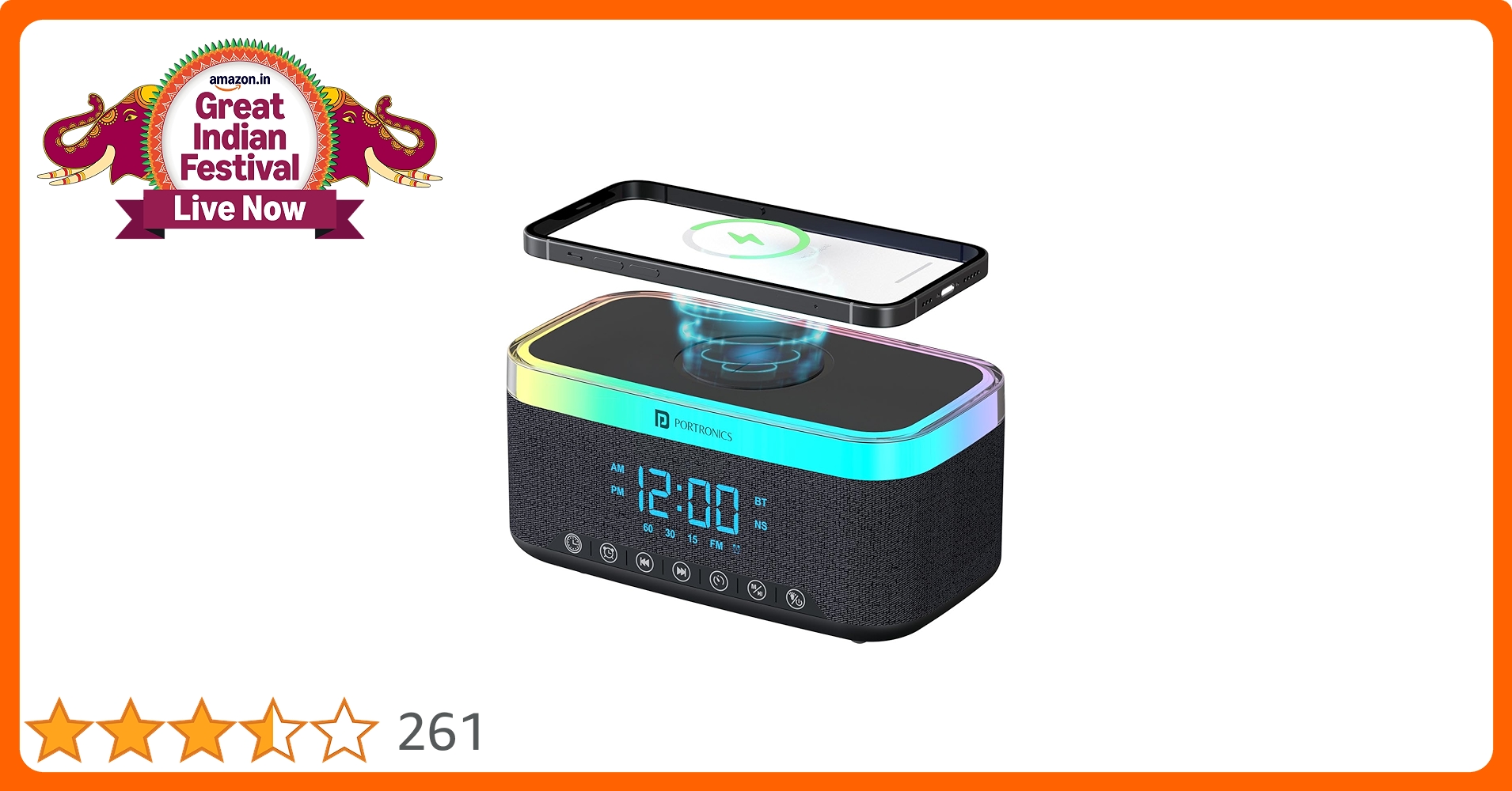SimplyFindsHub's tweet card. Introducing the TriFusion by Portronics, a 16W Bluetooth speaker combining superior sound quality and versatile functionality. Enjoy powerful audio performance with 16W output and immerse yourself in...