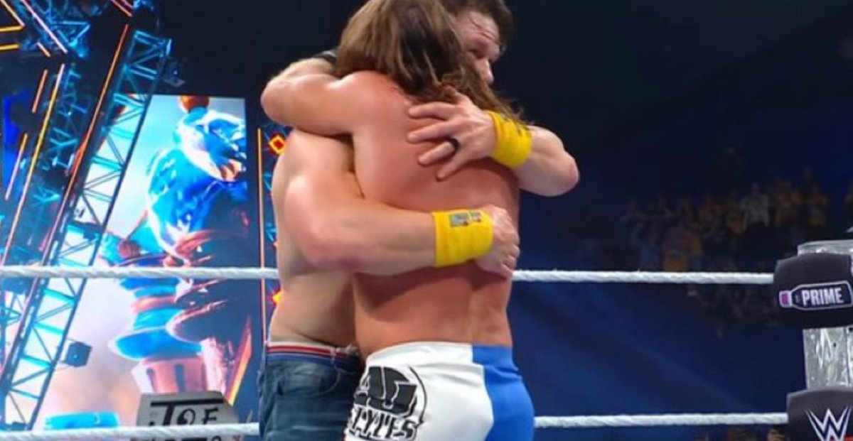 cagesideseats's tweet card. Who cares who won (it was Cena LOL), it was amazing.