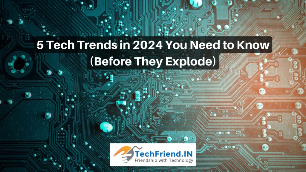 WebDeveloperIM's tweet card. From Artificial Intelligence (AI) to 5G Technology, the world of technology is rapidly changing. In this article, we will explore the top 5 tech trends in 2024