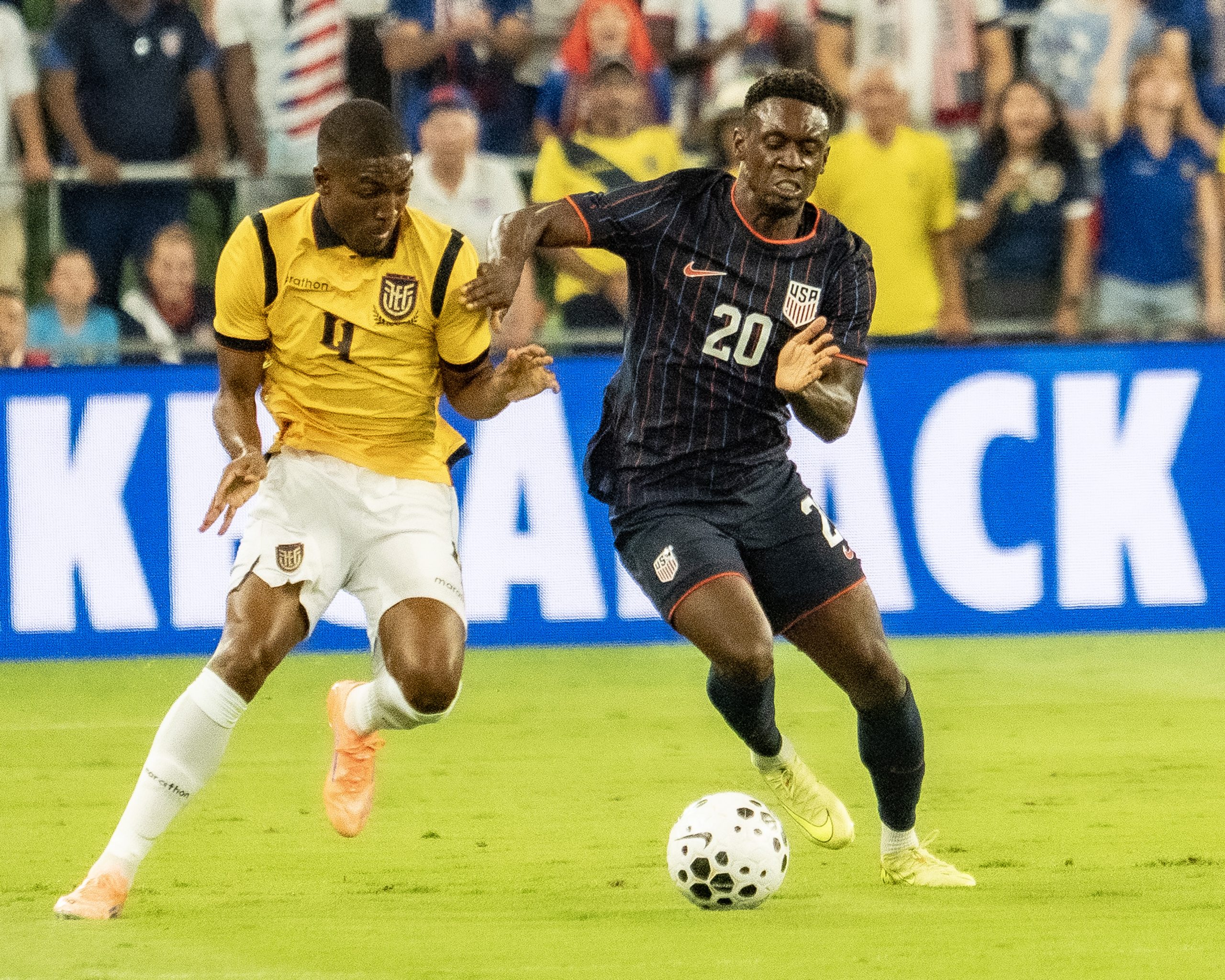socceramerica's tweet card. In the 68th minute of Friday night's USA-Ecuador friendly, a chant rang out at Austin FC's Q2 Stadium. "USA! USA!" It was an unusual chant to hear at a men's national team match.