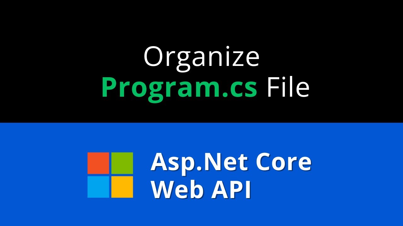 CodAffection's tweet card. How to Organize the Program.cs File in Asp.Net Core Web API