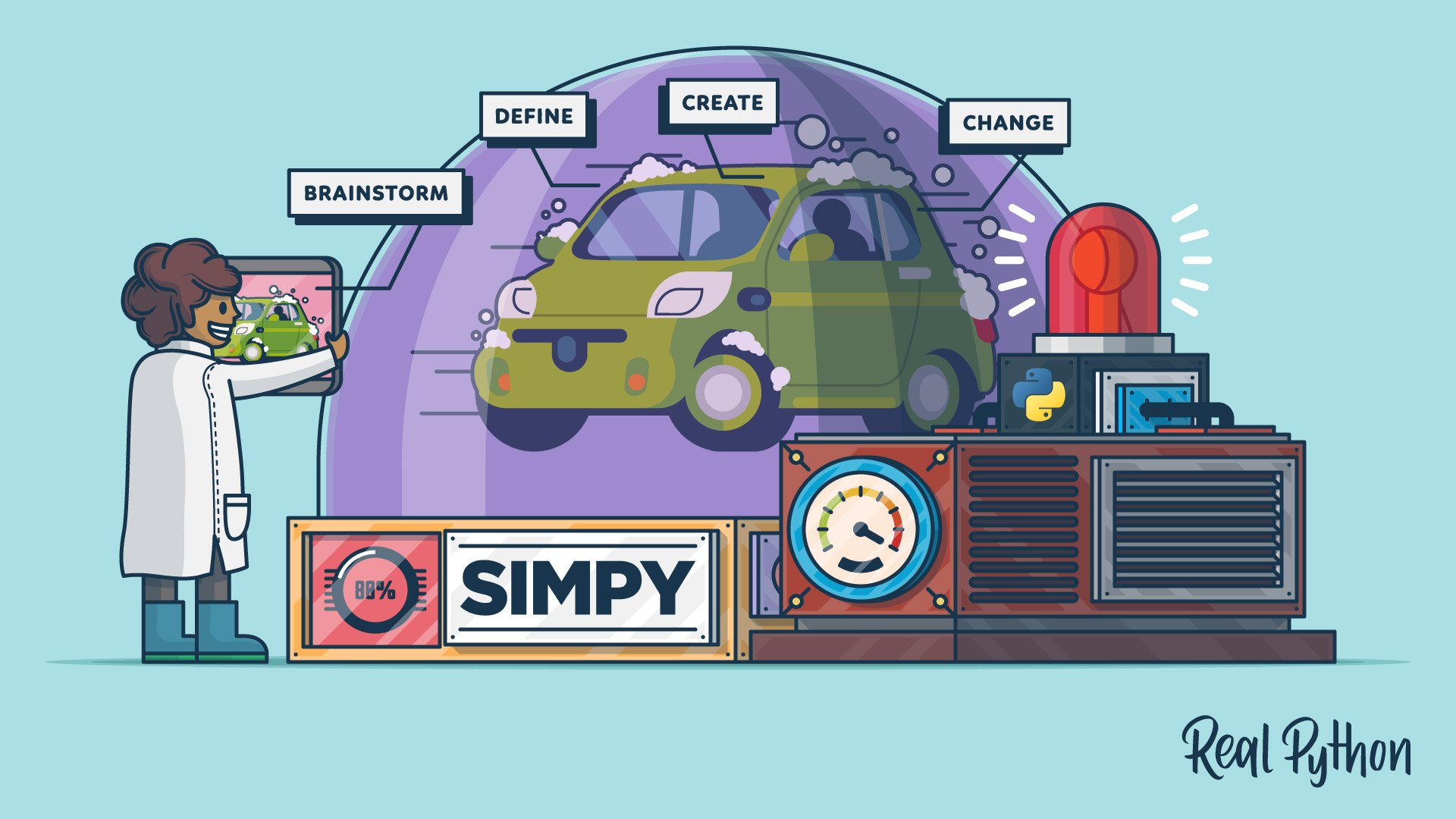 realpython's tweet card. In this step-by-step tutorial, you'll see how you can use the SimPy package to model real-world processes with a high potential for congestion. You'll create an algorithm to approximate a complex...