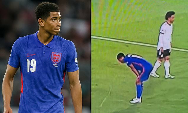 MailSport's tweet card. While Bellingham immediately found his stride in the game, his stomach was not so settled closer to full time and footage has emerged of him appearing to vomit on the pitch in Munich.