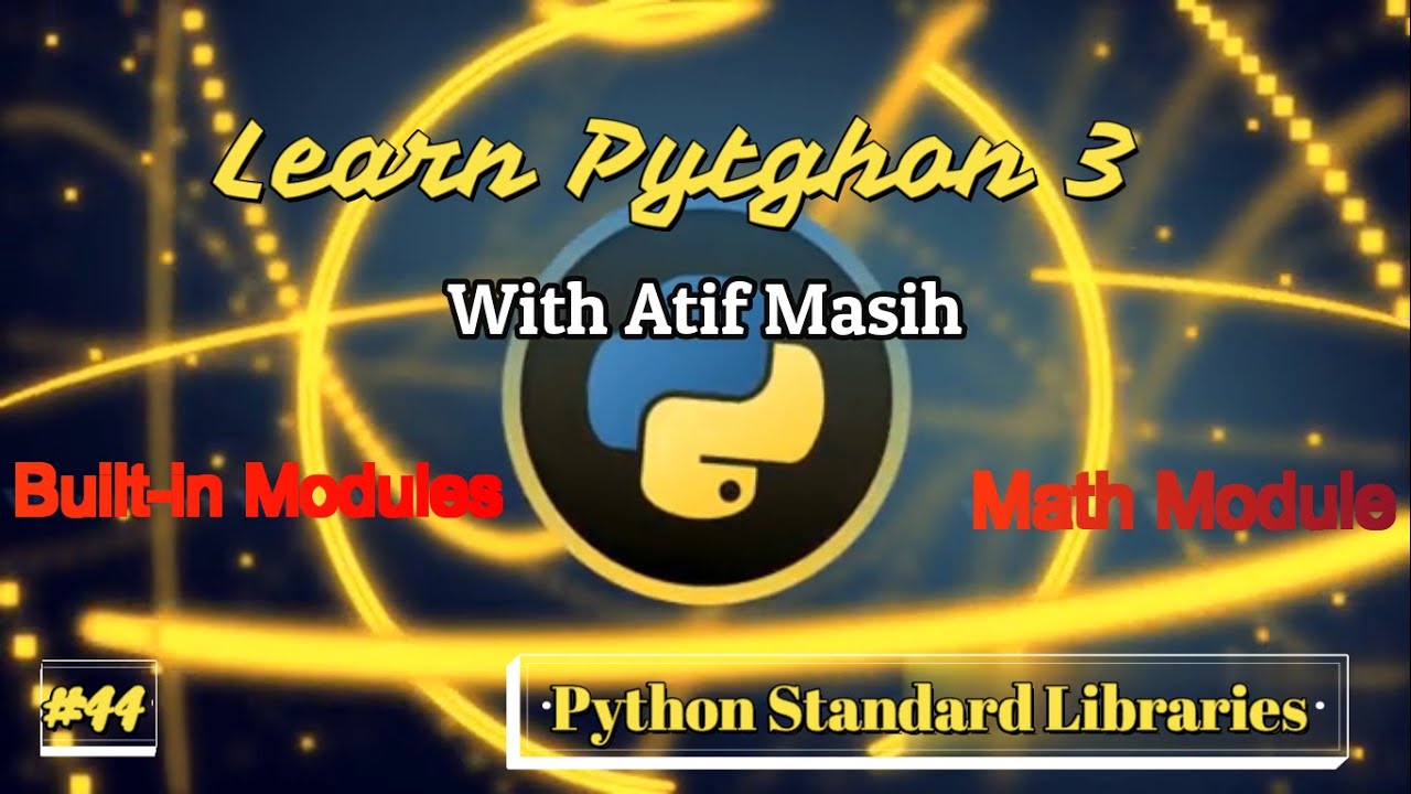 Learn_Python3's tweet card. 44 Python standard libraries part 3 how to use of Math module in...