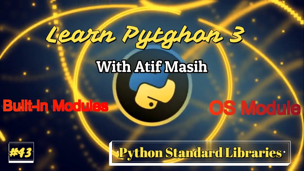 Learn_Python3's tweet card. 43 Python standard libraries part 2 how to use OS module in python 3...