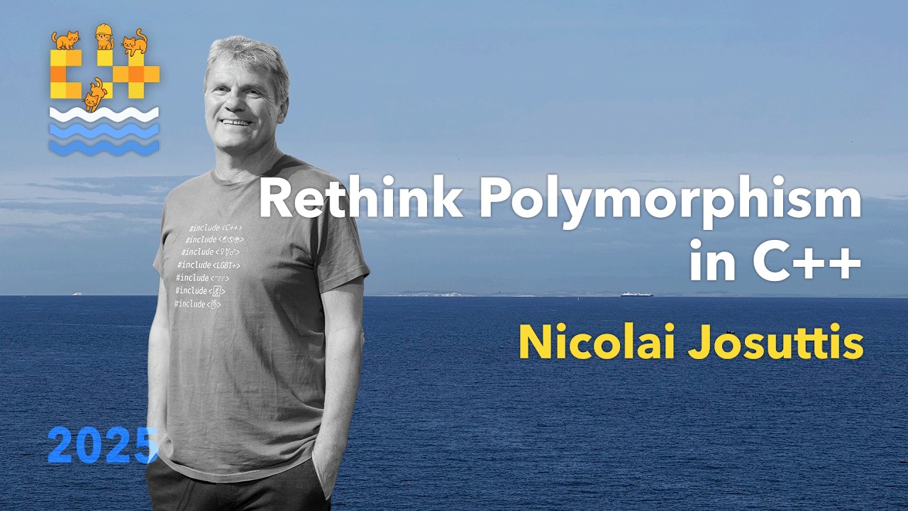 cpponsea's tweet card. Rethink Polymorphism in C++ - Nicolai Josuttis - C++ on Sea 2025