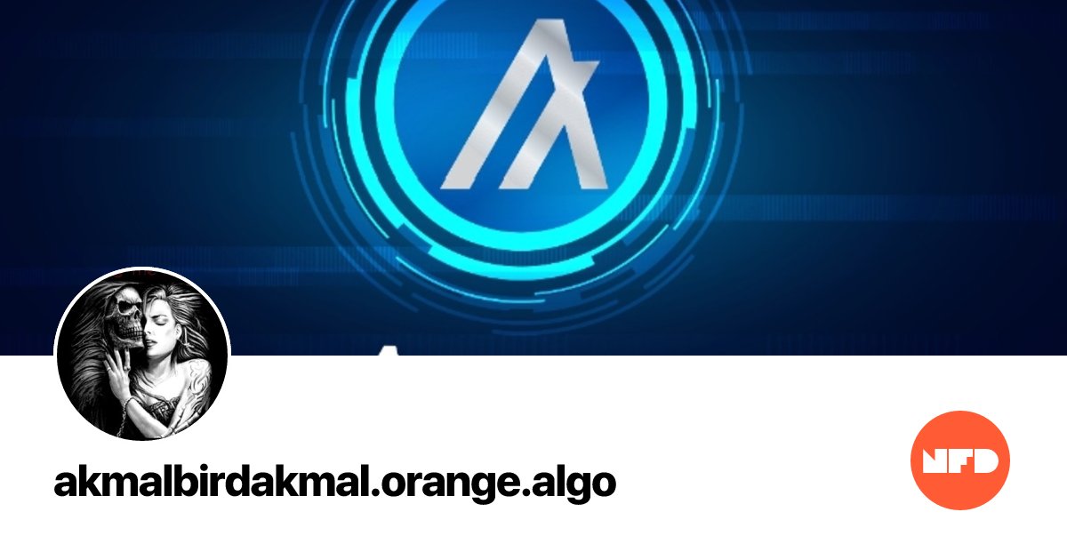 akmalbirdakmal's tweet card. NFDomains is the Algorand name service and marketplace for Non-Fungible Domains — unique, readable identities for your wallet.