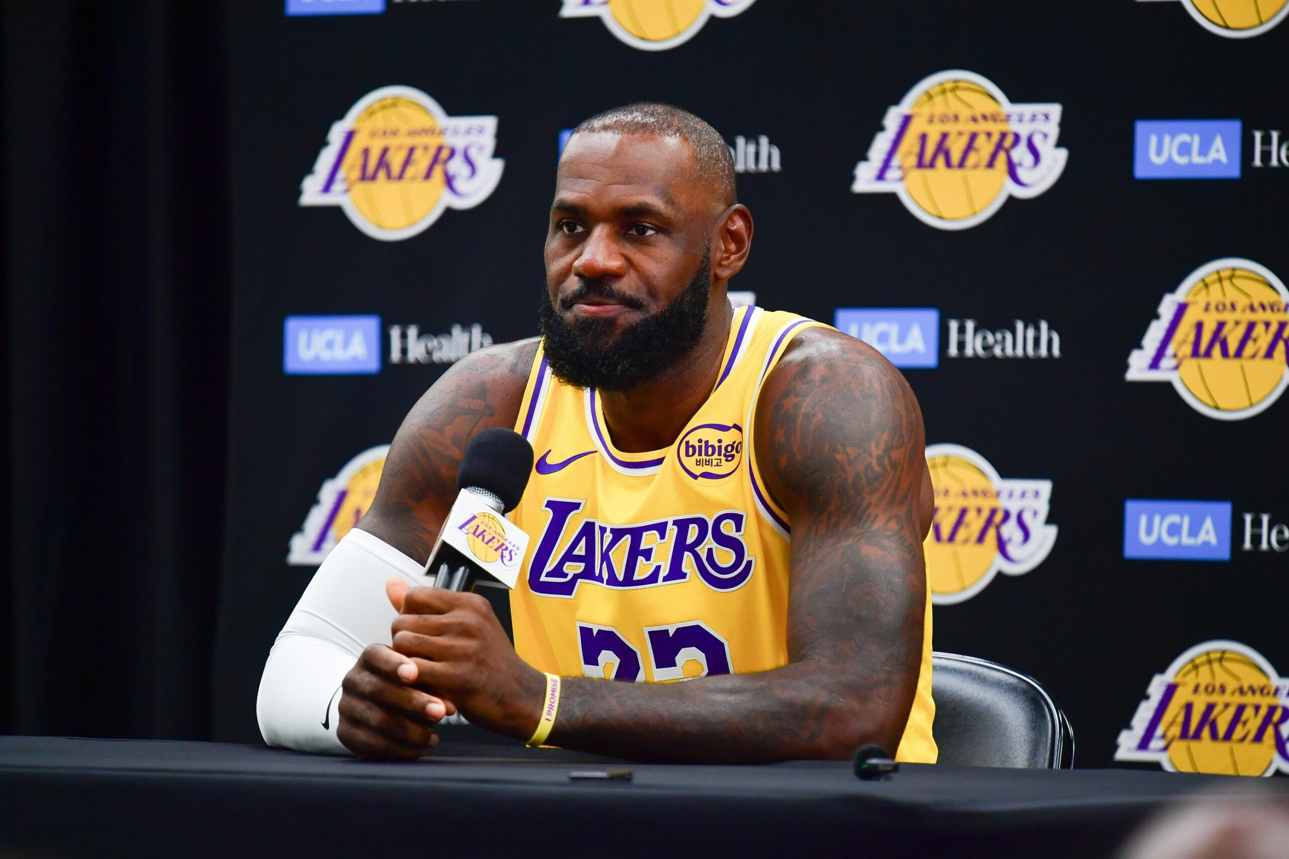 LastWordHoops's tweet card. With LeBron James missing the beginning of the season, there are three reported candidates who could slide into the Lakers starting five.