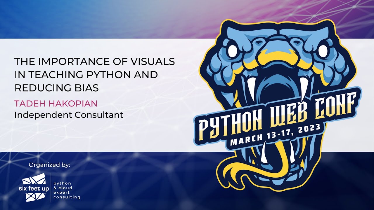 tadeh_hakopian's tweet card. The Importance of Visuals in Teaching Python and Reducing Bias