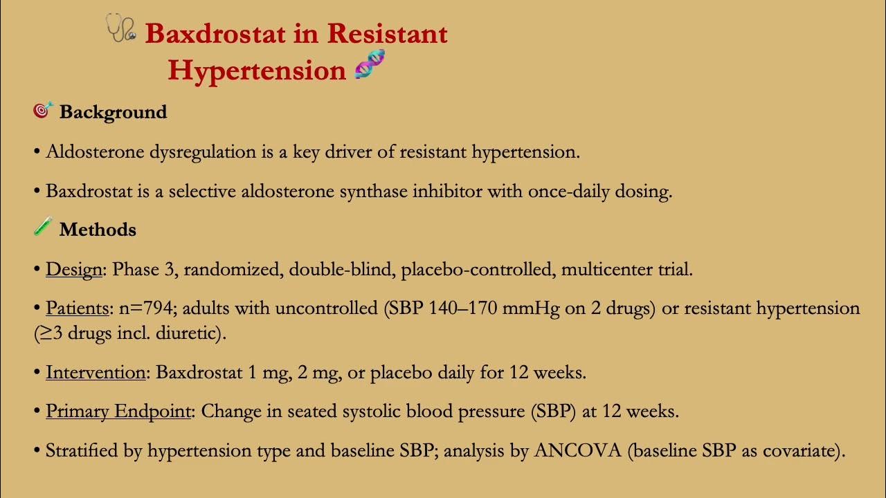 RRBaligaMD's tweet card. 💊Baxdrostat, Blood Pressure, Breakthrough! New Hope for Uncontrolled...