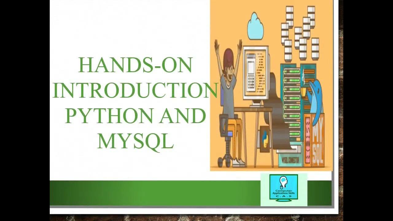 ComputerAppli16's tweet card. 06 Hands on introduction Python and MYSQL Creating, Altering and...