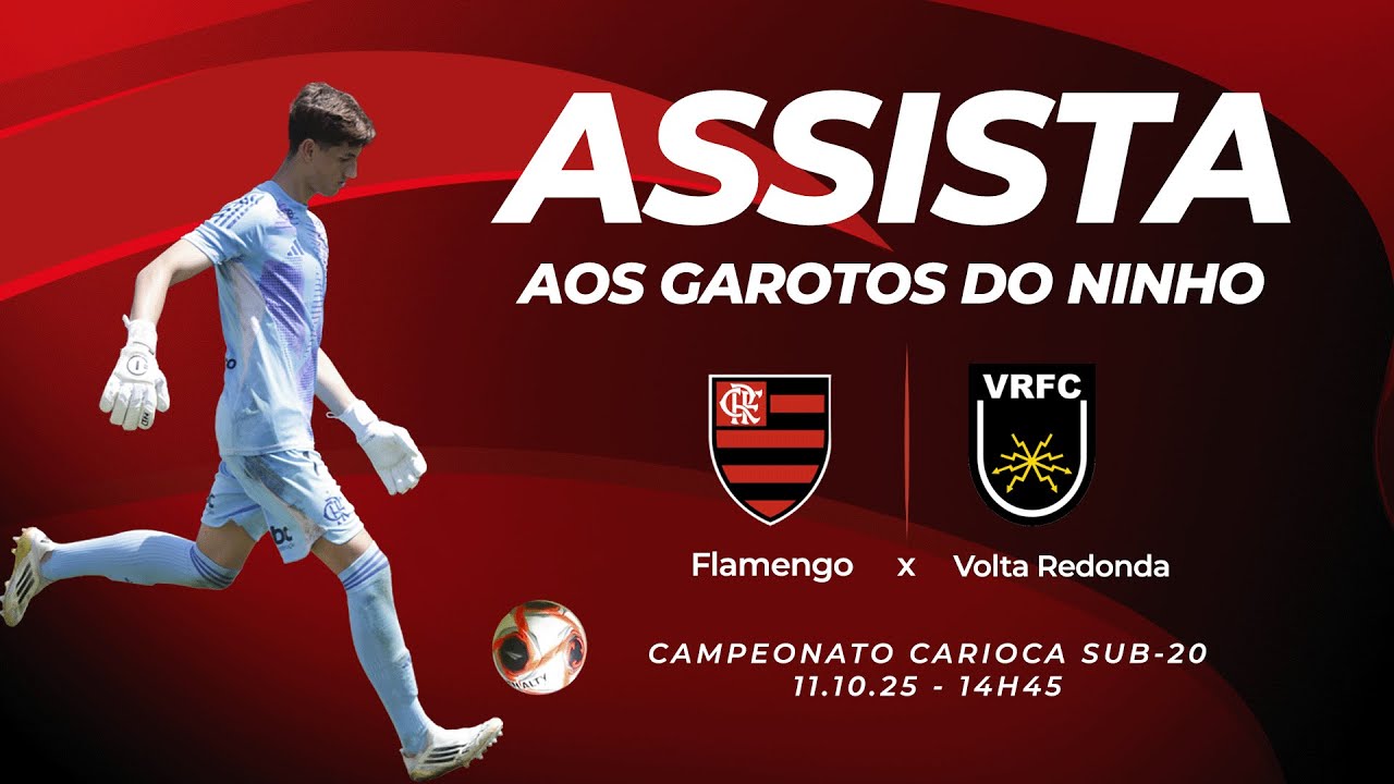 joaoguilherm's tweet card. 🔴 AO VIVO: FLAMENGO X VOLTA REDONDA | CARIOCÃO SUB-20 (11/10/25)