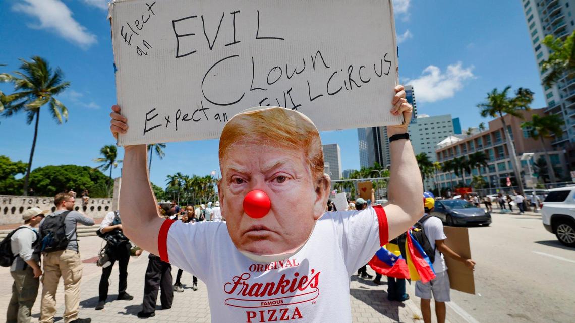 MiamiHerald's tweet card. More than 2,500 nationwide protests are planned to take place on Oct. 18.