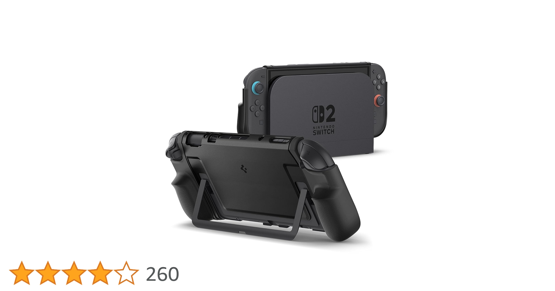 bijou011422's tweet card. Spigen Switch2対応ケース グリップ感 ドック対応 高級感 保護カバー スイッチ2ケース デュアル・グリップ（ブラック）
