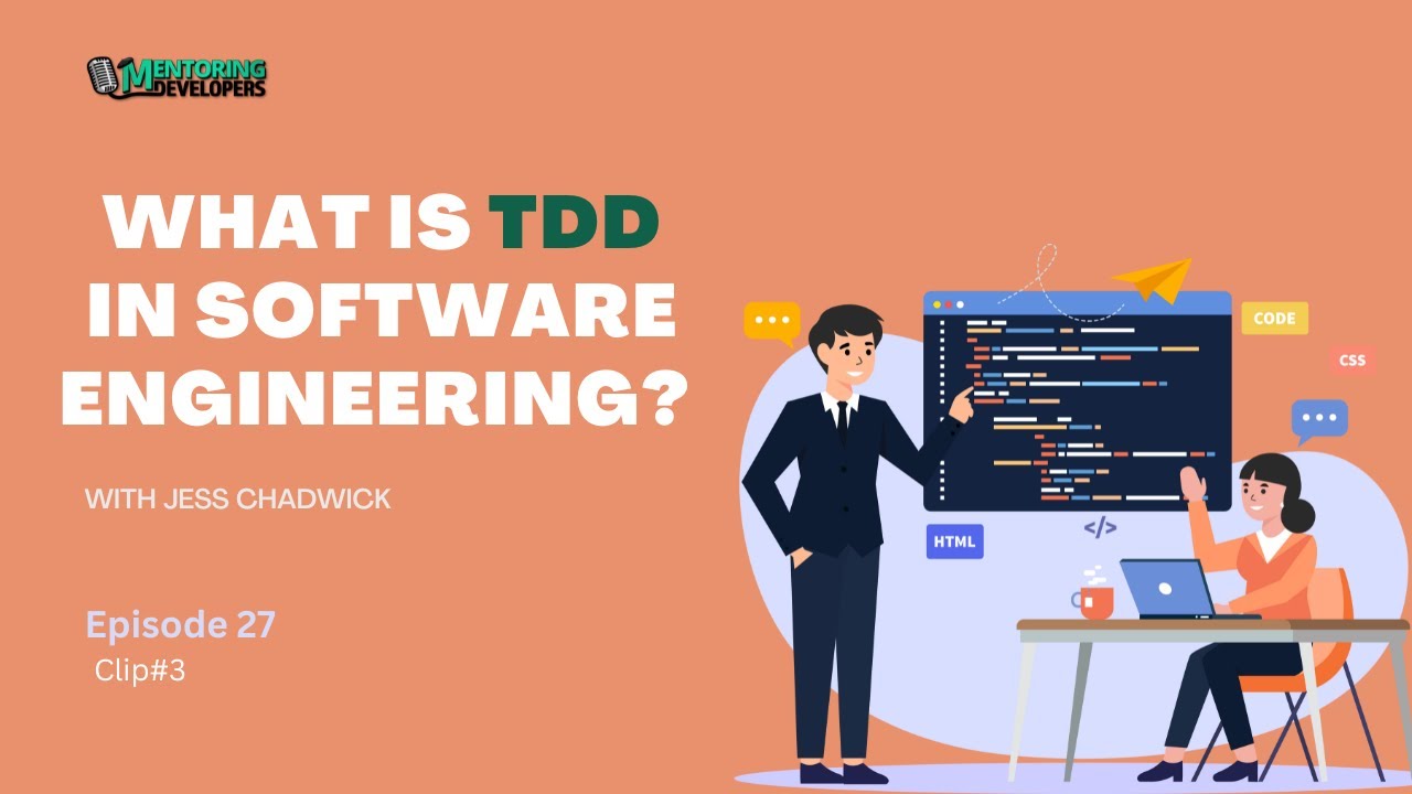 mentoringdevs's tweet card. What is test driven development (TDD) in software engineering? |...
