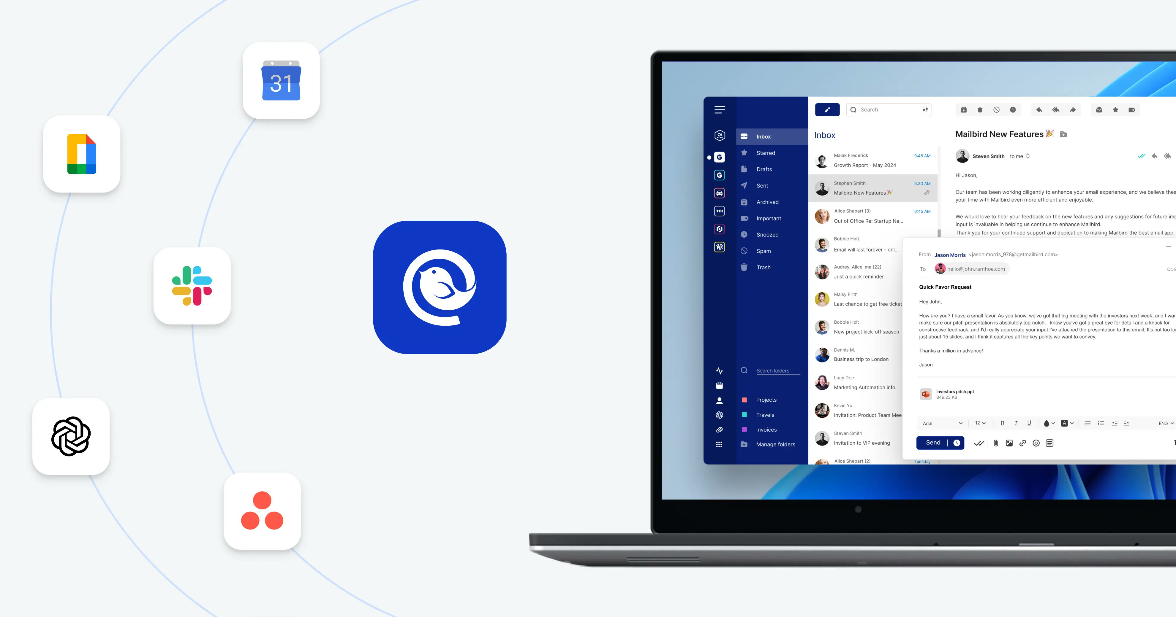 SeenoevilD's tweet card. Mailbird is the best email client for Windows 10 and 11