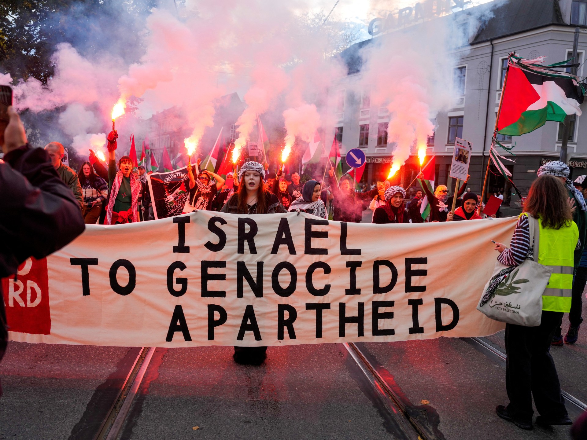 gameover_israel's tweet card. Activists campaign to suspend Israel from European football, calling for accountability for genocide.