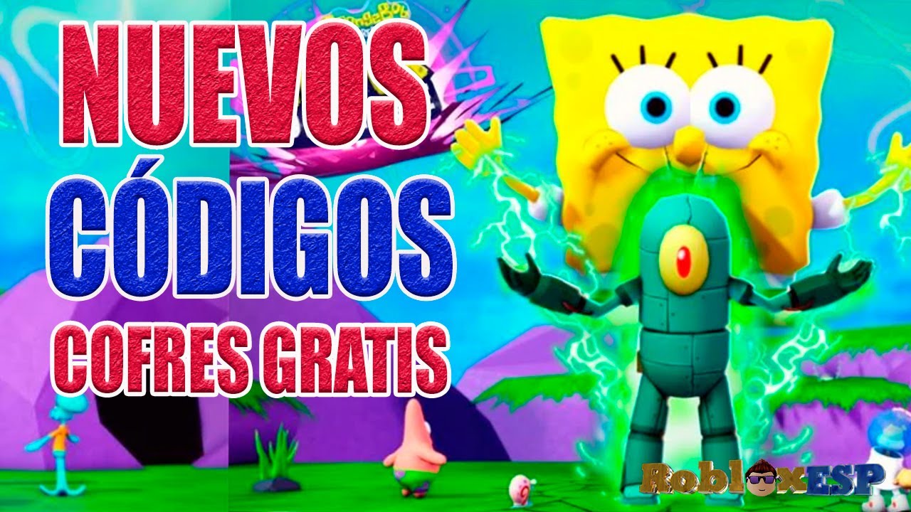 SoyRobloxESP's tweet card. 🍍 NUEVOS CÓDIGOS DE BOB ESPONJA DEFENSA DE LA TORRE en Roblox BOB...