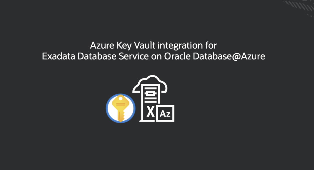 OracleDOTNET's tweet card. We’re excited to announce Azure Key Vault integration with Exadata Database Service on Oracle Database@Azure. Customers can now store and manage Transparent Data Encryption (TDE) keys, also known as...