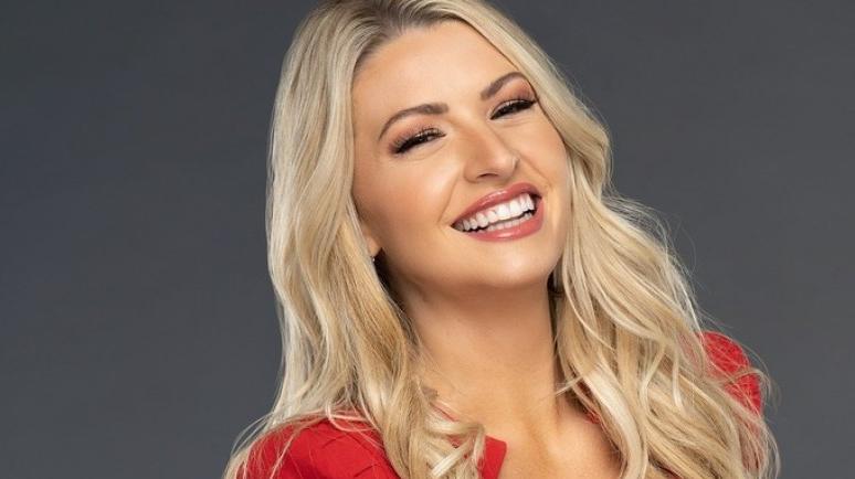 Fightful's tweet card. McKenzie Mitchell wrote a book that blends her love of fashion and professional wrestling. The forthcoming coffee table book will be released in Spring 2026. Current TNA wrestling ring announcer…