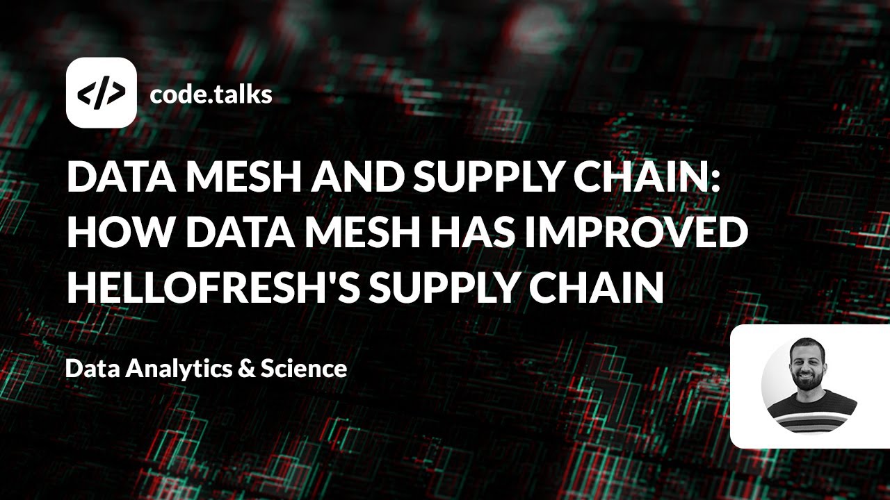 sharif_halim's tweet card. code.talks 2023 - Data Mesh and Supply Chain: How Data Mesh has...