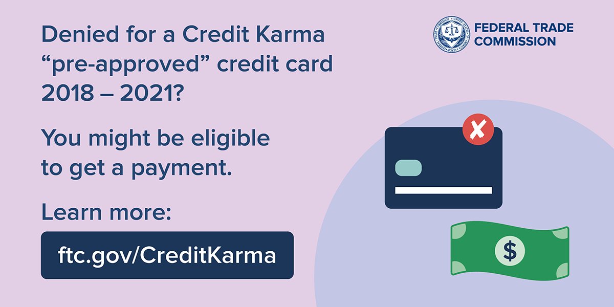 GithubMobile's tweet card. FTC sends payments to compensate people for time wasted applying to offers from Credit Karma