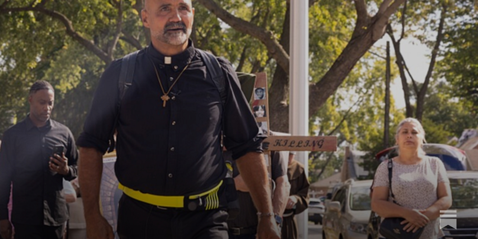 chrisjollyhale's tweet card. Starting from Pope Leo’s childhood home, Fr. Gary Graf’s pilgrimage to the Statue of Liberty is a prayer for compassion and immigration justice.