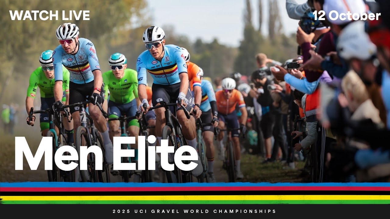 AimlessHitman's tweet card. LIVE - Men Elite Race | 2025 UCI Gravel World Championships