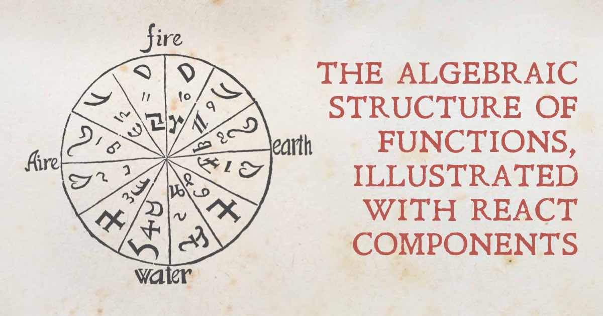 react_geek's tweet card. Did you know there’s an algebraic structure for functions? That may not surprise you at all. But it surprised me when I first found out about it. I knew we used functions to build algebraic structu...