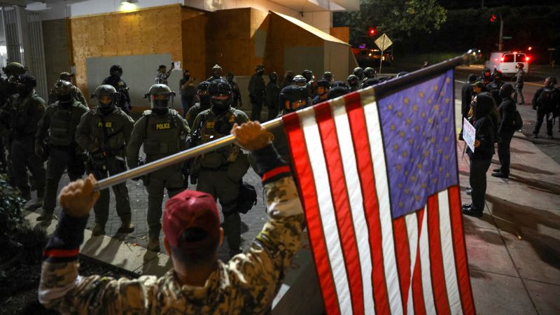 cnnbrk's tweet card. A federal judge in Oregon has granted a temporary restraining order blocking the Trump administration from deploying the National Guard into Portland after the president announced he would send in...
