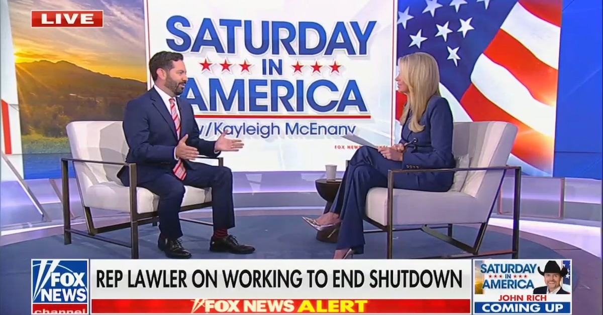 realTuckFrumper's tweet card. Mike Lawler trolled Chuck Schumer over a fashion choice Lawler said is meant to make the Democratic leader look more "hip and feisty."